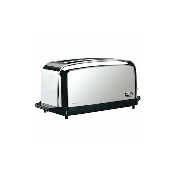Waring Commercial 18-1/2" 4 Slot Stainless Steel Commercial Toaster WCT704