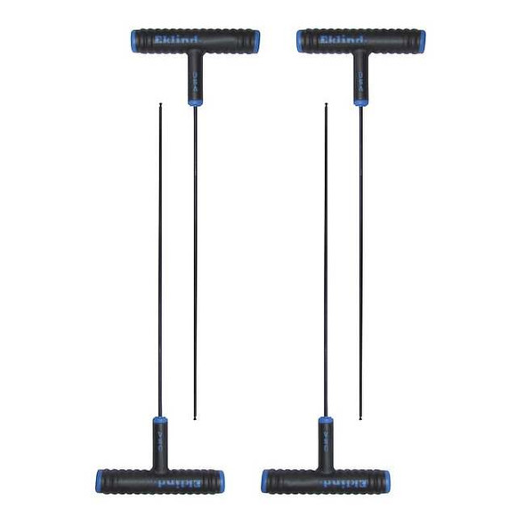Metric Plain Ball Hex Key Hex Key, 2.5 mm Tip Size, 9 in Long, 3 in Short, 4 PK