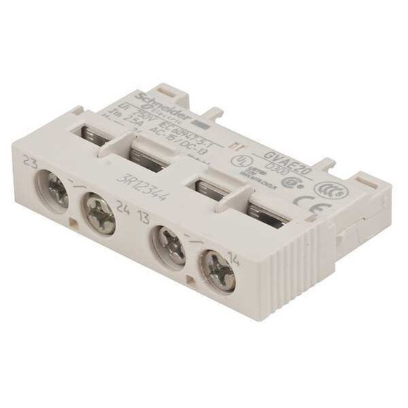 Schneider Electric Auxiliary Contact, 2NO/0NC, 2.5 A GVAE20