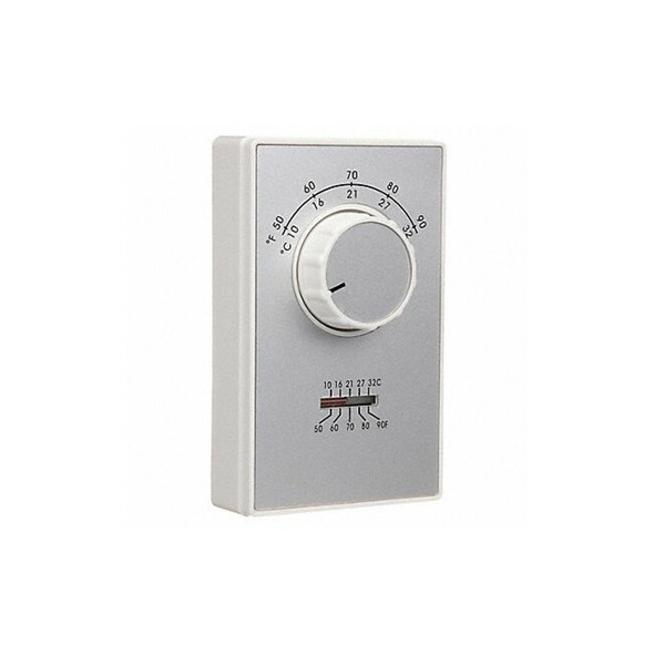 Columbus Electric Line Volt NP Analog Tstat 1H/1C,White ETD9STGS Columbus Electric Line Volt NP Analog Tstat 1H/1C,White ETD9STGS