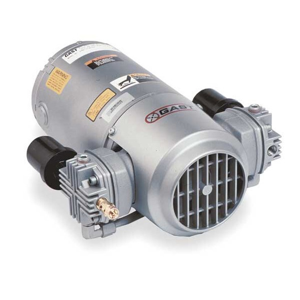 Gast Piston Air Compressor/Vacuum Pump,3/4HP 5LCA-251-M550NGX