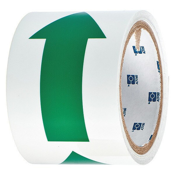 Floor Marking Tape, Polyester, No Legend, Green, 3 in W., 8 mil Thickness