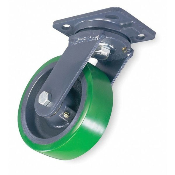 Hamilton Plate Caster,Swivel,Polyurethane,9 1-2"H S-WH-8DB