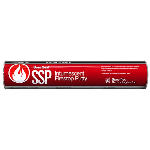 Sti Fire Barrier Putty,36 Cu In.,Red SSP100