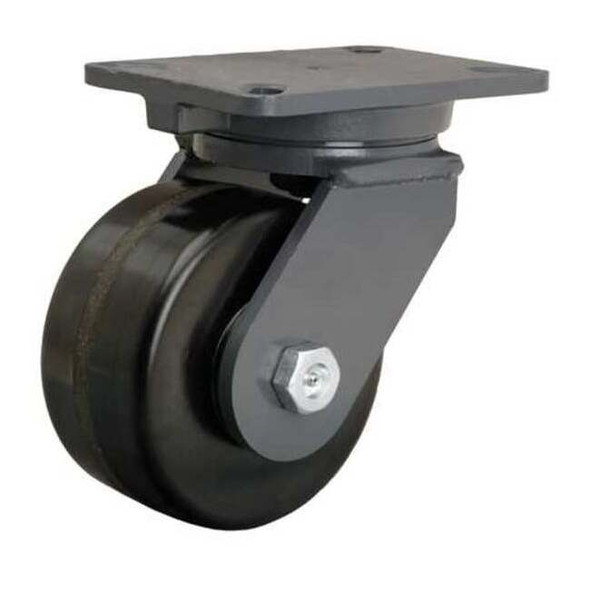 Hamilton Plate Caster,Swivel,Phenolic,6 in.,2000 lb. S-CH-63PH-4SL-FB