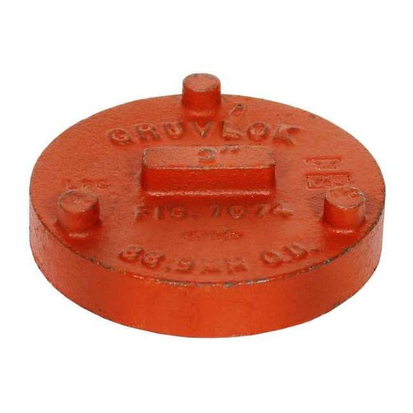 Gruvlok Cap, Ductile Iron, Grooved 2 in 0390030146