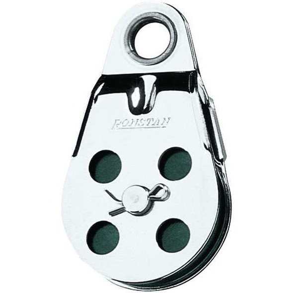 Wire Block, Wire Rope, 1/4 in Max Cable Size, 1,870 lb Max Load, Natural