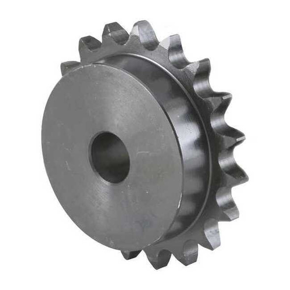 Single Strand Sprocket, Fixed, 40 Chain Size, 1/2 Bore Dia., 9 # of Teeth