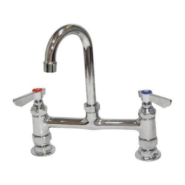 Dominion Faucets 8" Mount, Commercial Gooseneck Kitchen Faucet 77-9209
