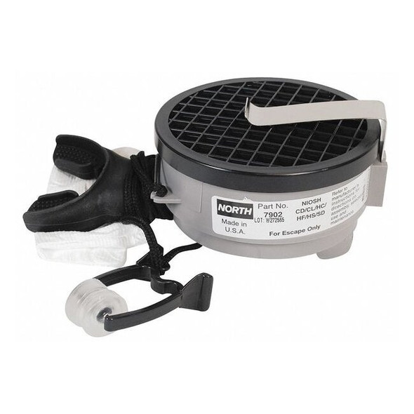 Emergency Escape Mouth Bit Respirator, For Acid Gases, 7900 Series, Grey