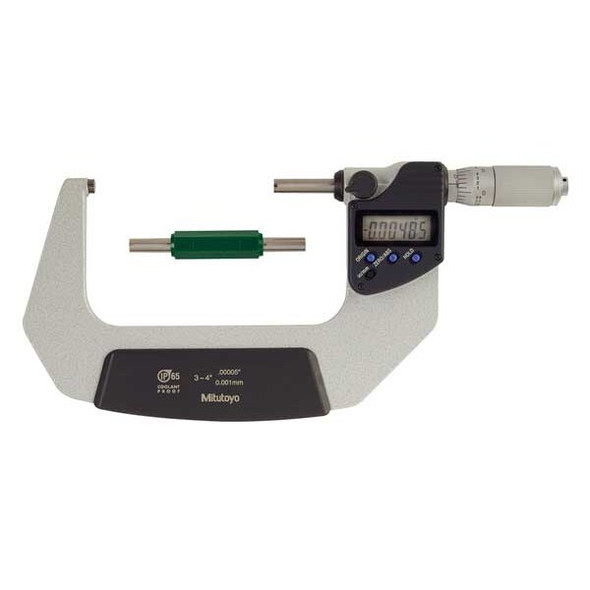 Mitutoyo Electronic Micrometer,3 to 4",0.00005" 293-347-30