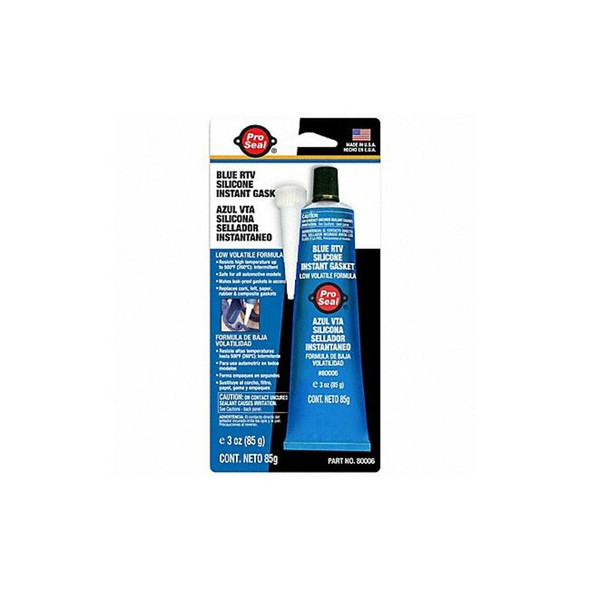 Sensor-Safe RTV Gasket Maker, 3 oz, Blue, Temp Range -75 to 500 Degrees F