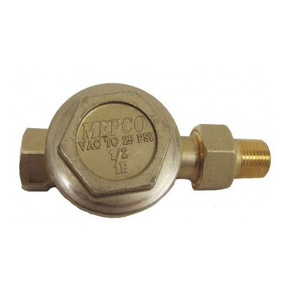 Mepco Steam Trap,25 psi,Brass,1/2 in,3 Ports 1E-SWG