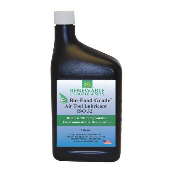 Lubricant, 32 oz, Bottle, Vegetable Oil Base, 446 Degrees F Max Op Temp, Yellow