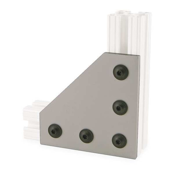 80-20 JoiningPlate,Alum,Silver,41-2in,41-2in 4351