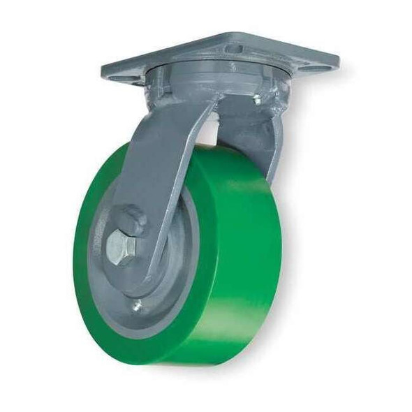 Hamilton Kingpinless Plate Caster,Swivel,Poly,6 in,2200 lb S-SEC-63DB