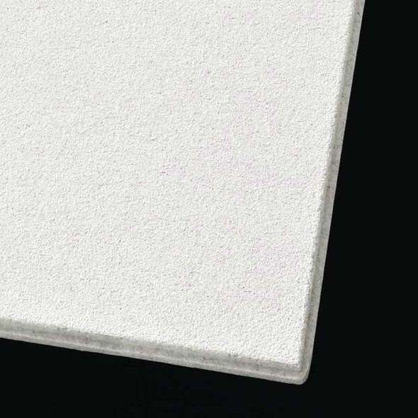 Mesa Ceiling Tile, 24 in W x 24 in L, Beveled Tegular, 9/16 in Grid Size, 12 PK