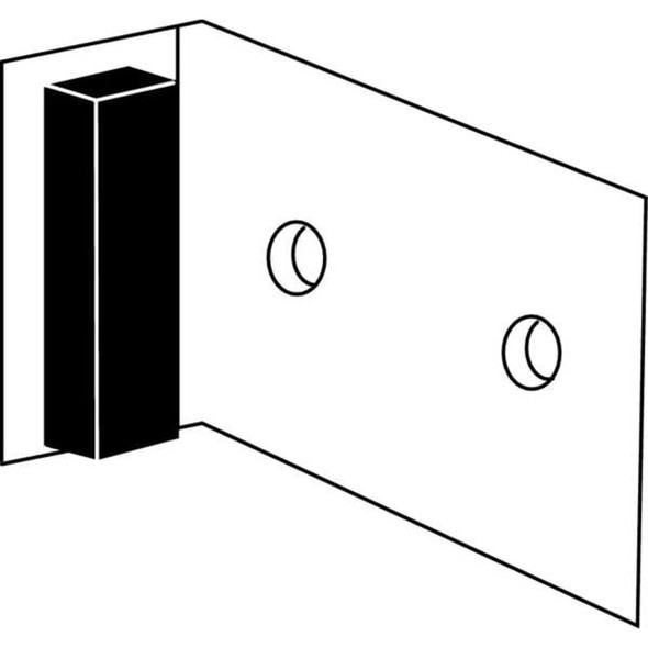 Rockwood Header Door Stop, Brass, 1"H x 1-1-2"W 488.15