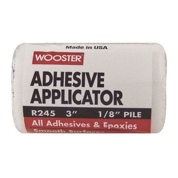 Wooster 3" Adhesive Applicator, 1/8" Nap, Woven Fabric R245-3