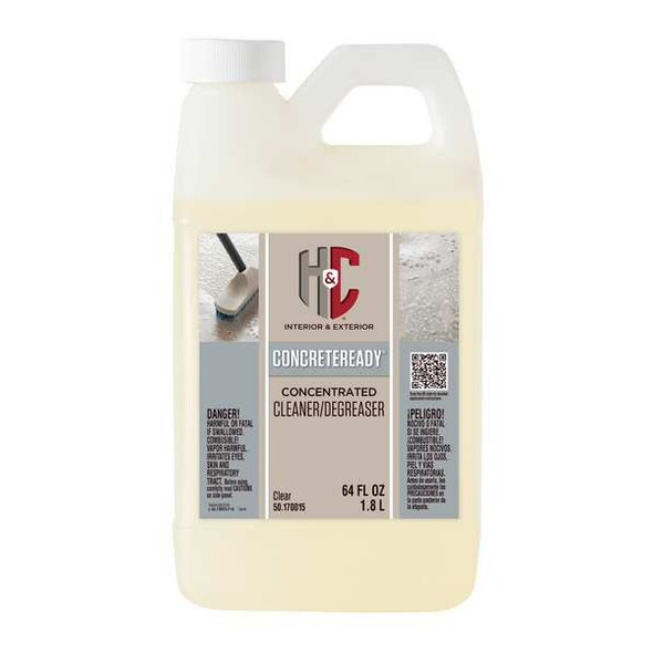 H&c Cleaner Degreaser, Invisible Finish, Clear, Solvent Base 50.170015-15