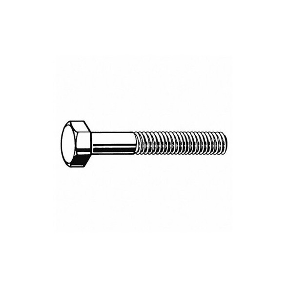 Grade 5, 3/8"-16 Hex Head Cap Screw, Zinc Plated Steel, 3/4 in L, 50 PK