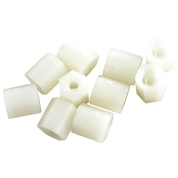 Acorn Controls Compression Nuts, White, PK10 1895-450-001 Acorn Controls Compression Nuts, White, PK10 1895-450-001