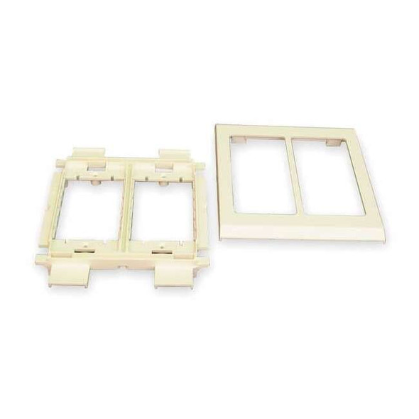 Legrand Device Bracket, 4-3/4 in W, 0.43 in H, 6 in L, Ivory V4050