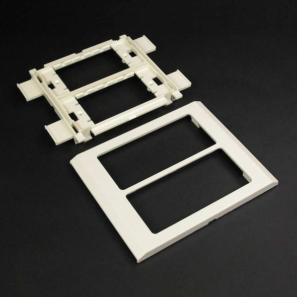 Legrand Device Bracket, 4-3/4 in W, 0.43 in H, 6 in L, Ivory V4050