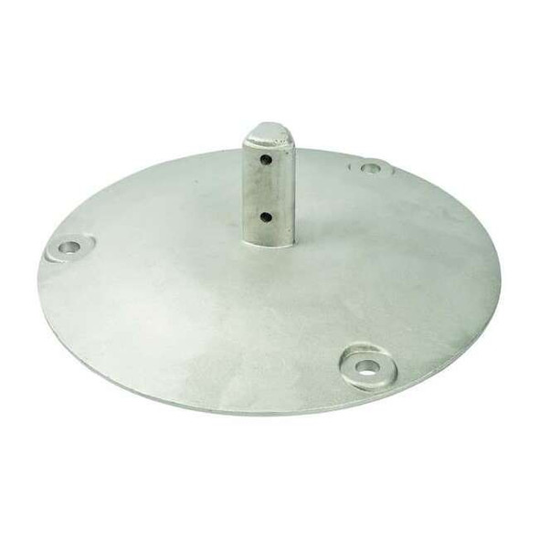 Brady Sign Post Base,Silver,Aluminum 86339