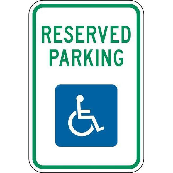 Lyle Reserved Parking Parking Sign,18" x 12, R7-8-12HA R7-8-12HA