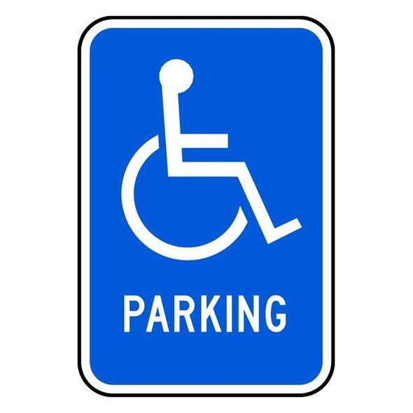 Lyle ADA Handicapped Parking Sign,18" x 12, L-30-12HA L-30-12HA