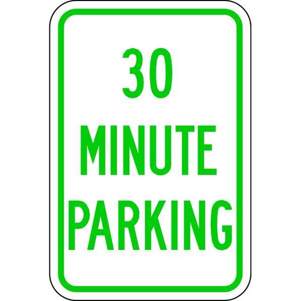 Lyle 30 Minute Parking Parking Sign,18" x 12, LR7-40-12HA LR7-40-12HA