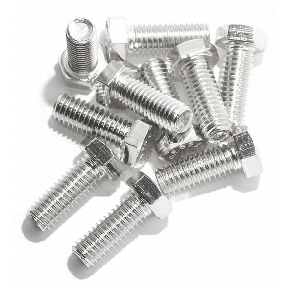 18-8, 3/4"-10 Hex Head Cap Screw, Plain Stainless Steel, 2-1/2 in L, 5 PK