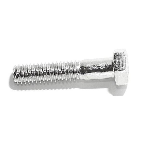 18-8, 3/8"-16 Hex Head Cap Screw, Plain Stainless Steel, 5 in L, 5 PK