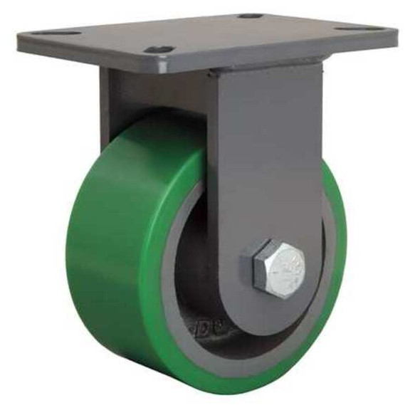 Hamilton Plate Caster,Rigid,Polyurethane,8"H R-CH-63DB Hamilton Plate Caster,Rigid,Polyurethane,8"H R-CH-63DB