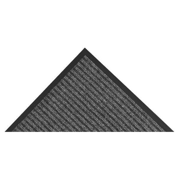 Entrance Mat, Polypropylene, 3/8 in Thick, Charcoal, 3 ft W x 5 ft L