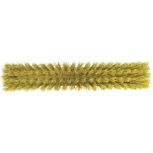 Vikan 2 1-2 x 19 in Sweep Face Broom Head, Stiff, Synthetic, Yellow 29206