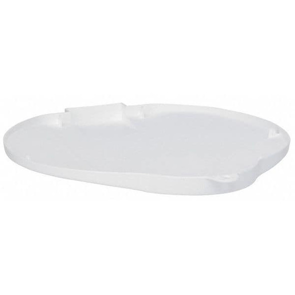 Vikan Round Pail Lid, 12 1/4 in Dia, White, Polypropylene 56875