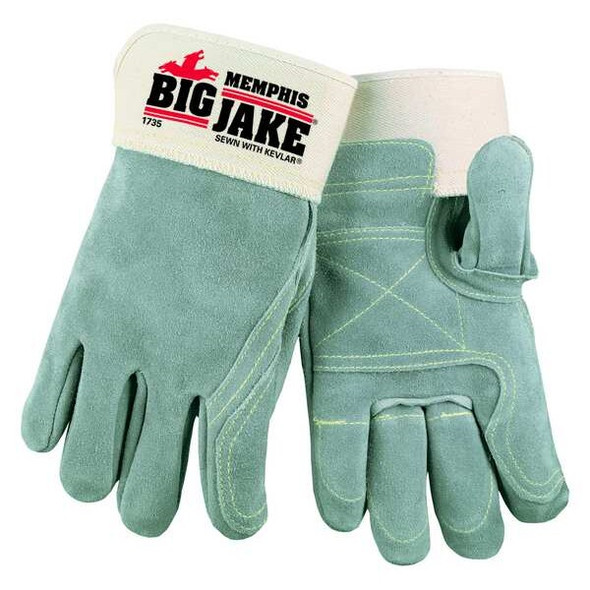 Mcr Safety Leather Gloves,Gray,M,PR 1735M Mcr Safety Leather Gloves,Gray,M,PR 1735M