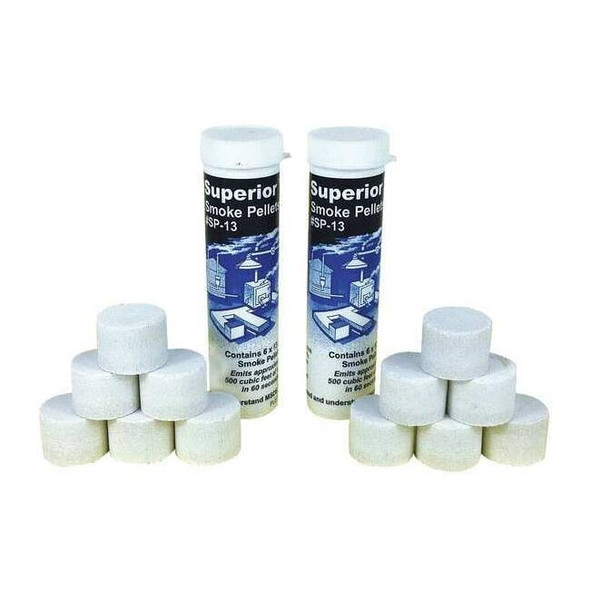 Superior Smoke Smoke Pellets, Solid, White, PK12 SP13