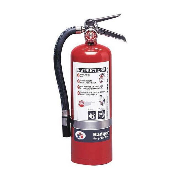 Fire Extinguisher, 5.5 lb Capacity, Class BC ,UL Rating40B:C ,Sodium Bicarbonate