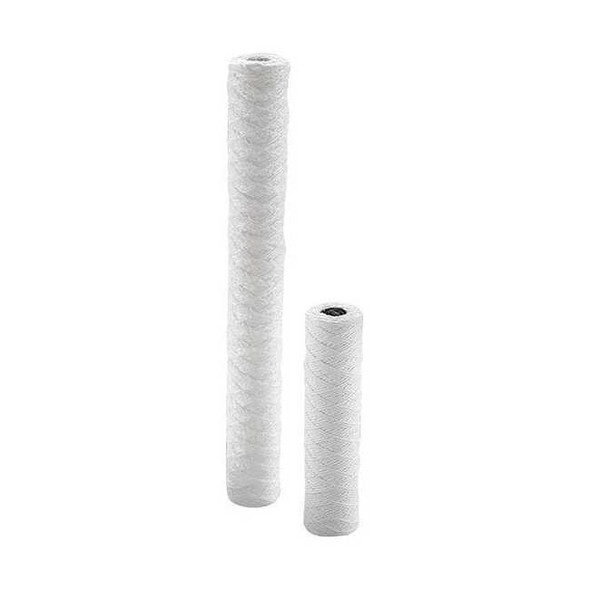 String Wound Filter Cartridge, 10 gpm, 10 Micron, 2-7/16" O.D., 20 in H, 6 PK