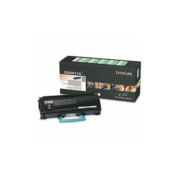 Lexmark™ TONER,RET PRG,X26X,HY,BK X264H11G
