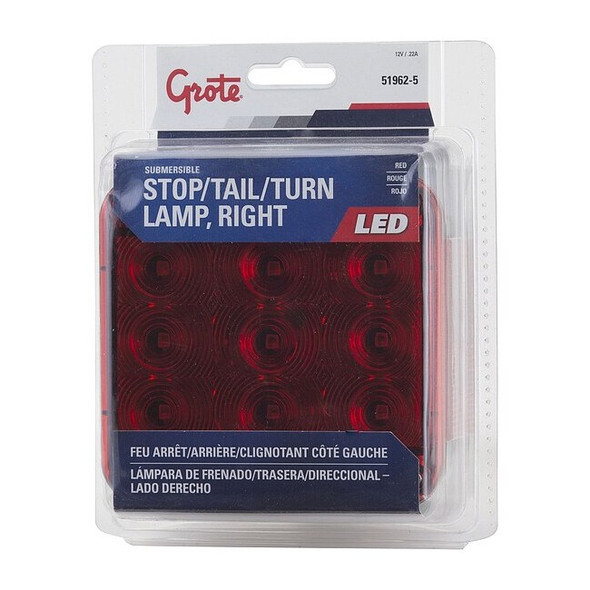 Grote Stop/Tail/Turn Light,LED,Red 51962-5