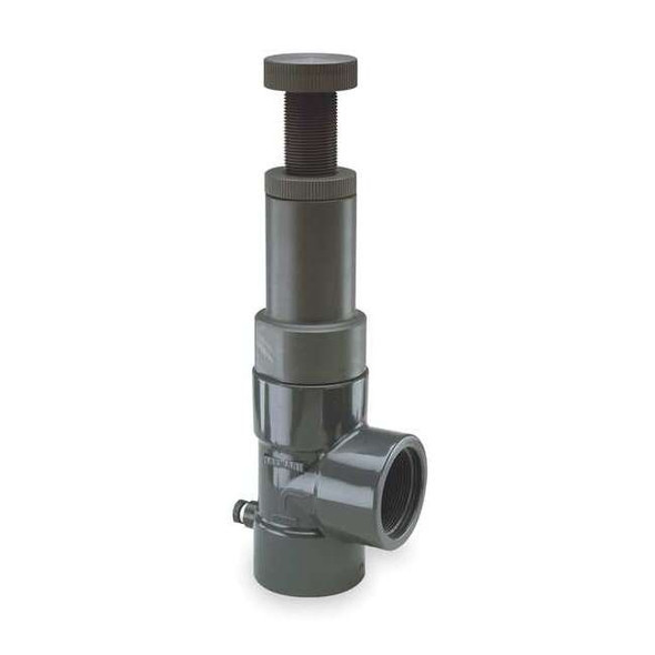 Relief Valve, 2", PVC/EPDM, Adjustable 5-75 psi, Threaded