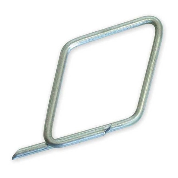 Diamond Fastener, Gray, Steel, Diamond Fastener, Galvanized 100 PK
