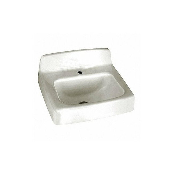 American Standard Bathroom Sink,20"x18"x11.625",White 4869001.020