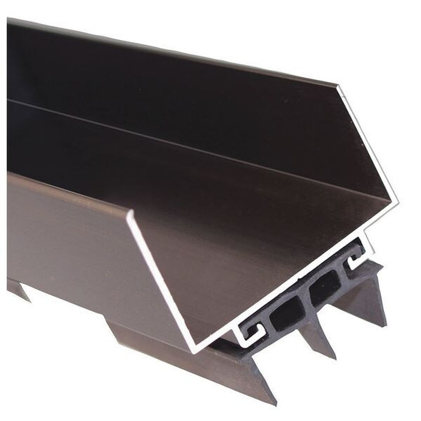 Pemko 1-3/4"W x 1-1/8"H x 36"L, Alum. Door Bottom 2173DV36