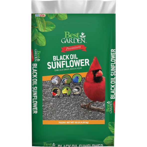 Best Garden 10 Lb. Black Oil Sunflower Wild Bird Seed 90055