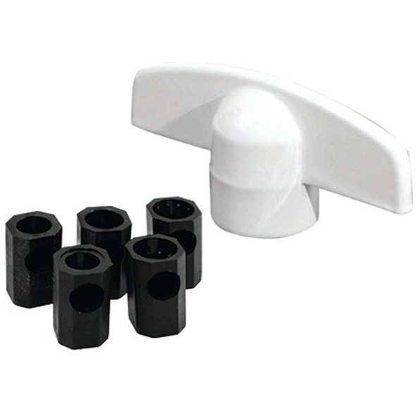 Prime-Line White Universal Casement Window T-Crank Opener (2 Count) H 3892